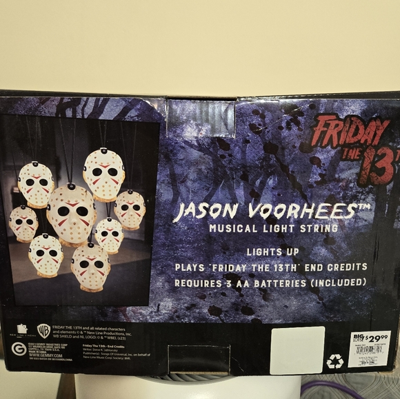 Friday the 13th Jason Halloween lights NIB - Picture 3 of 3